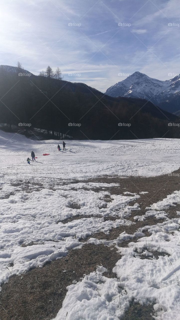 Bobsladding with the kids