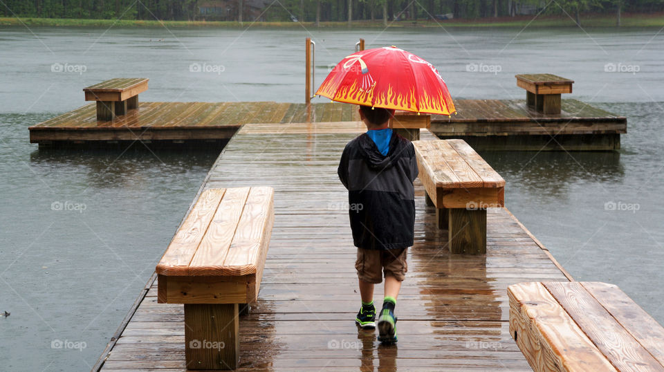 Umbrella on the Dock