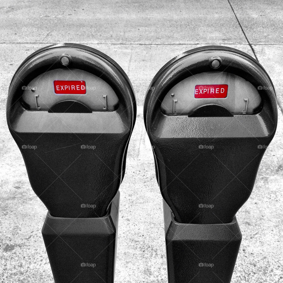 city red parking meters by rossnagel