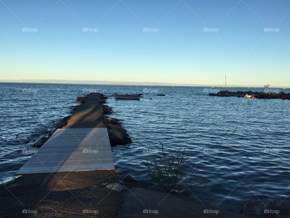 Bridge by the sea at Kalmarsund