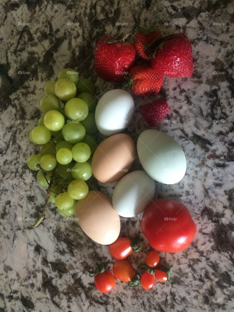 Produce from the garden