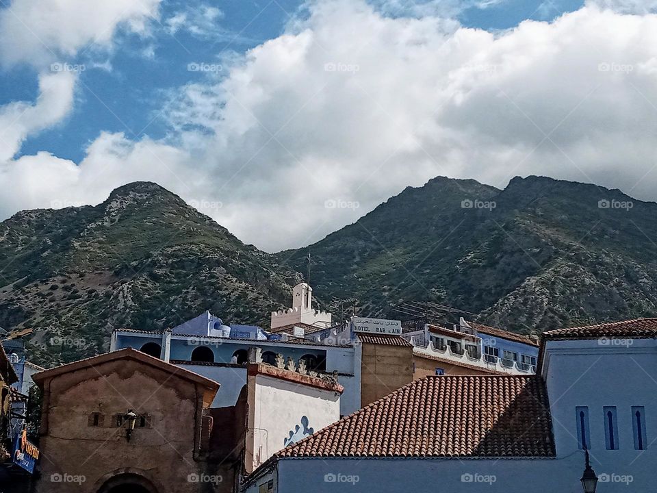 Chefchaouen city in morocco