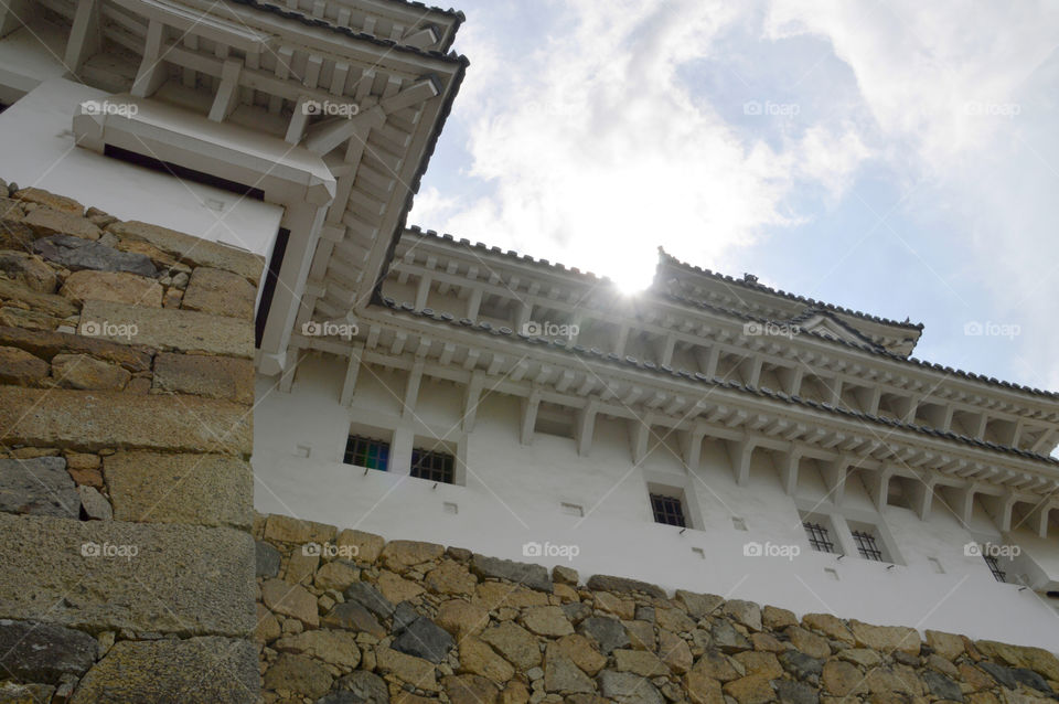 Detail Of Himeji Castle Japan