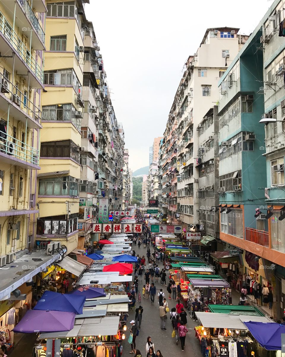 Hong Kong shopping street