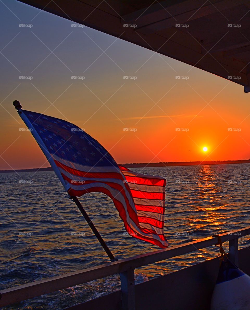 Patriots Sunset 