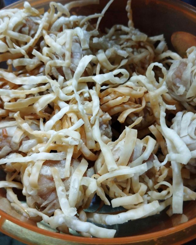Delicious foods on traditional market
