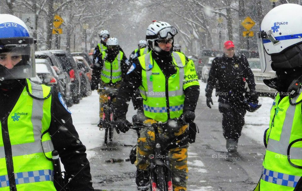 Montreal bicycle police