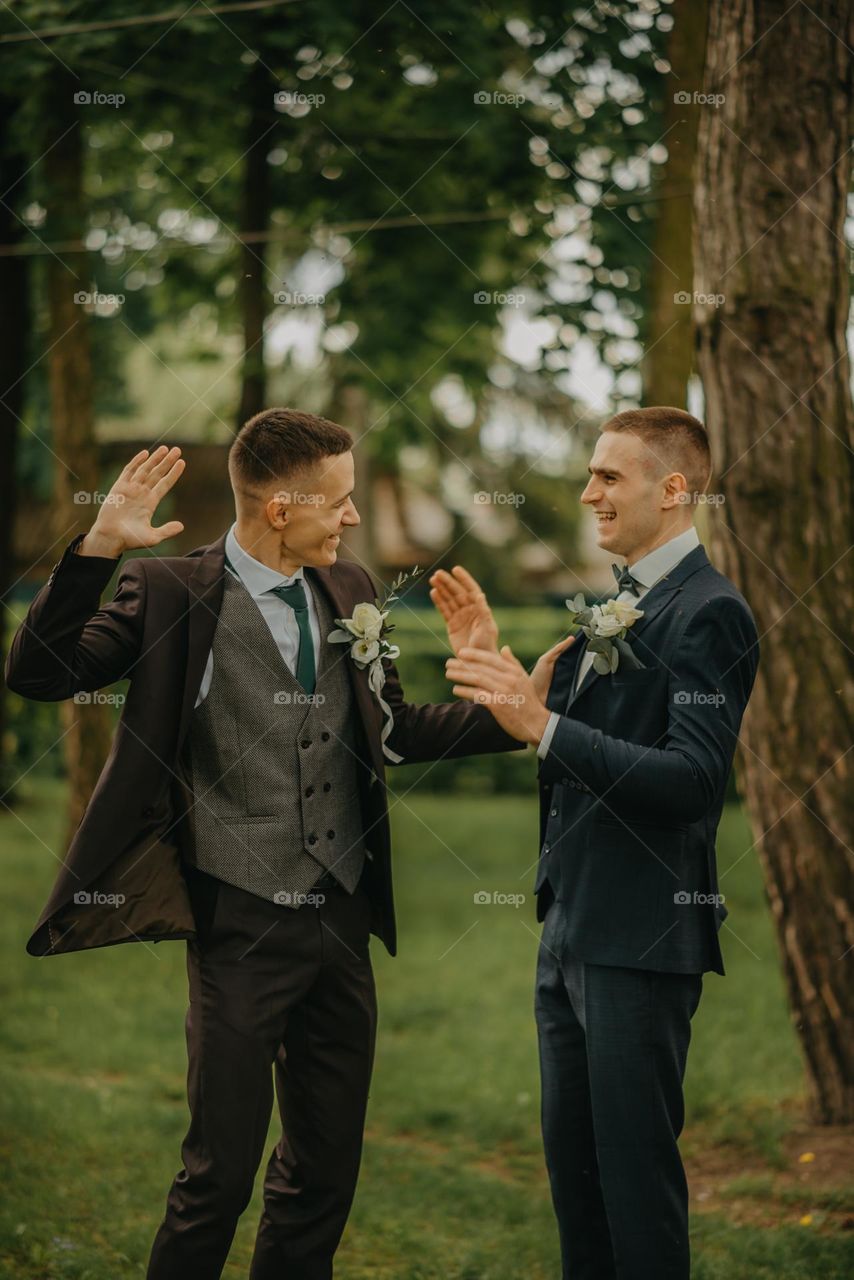 The long-awaited meeting of friends