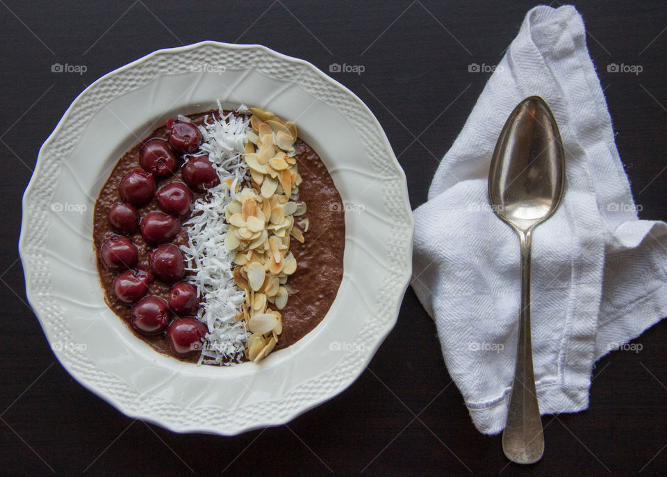 Black Forest chia pudding 