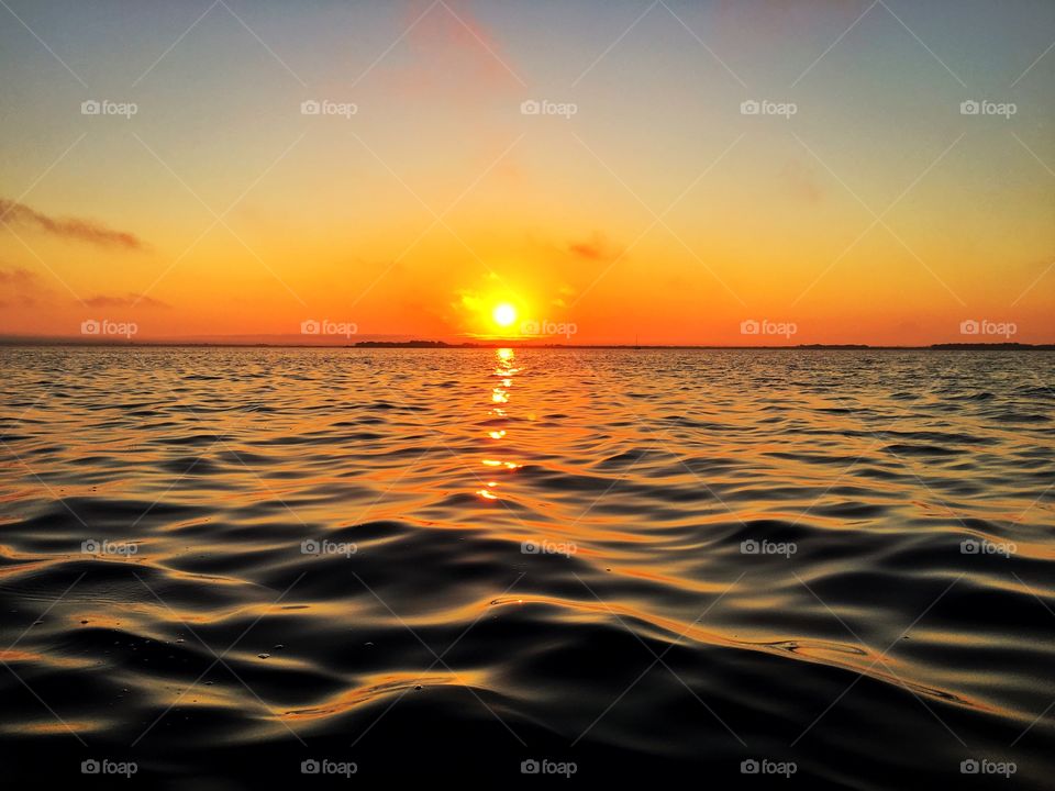 Sunset, Sun, Beach, Water, Dawn