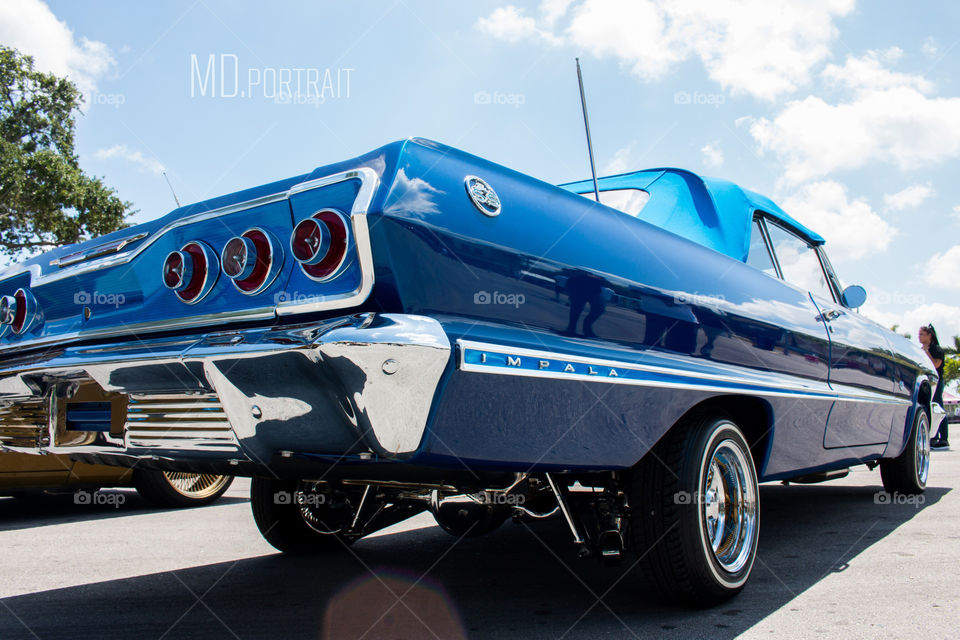 Blue Chevy Impala