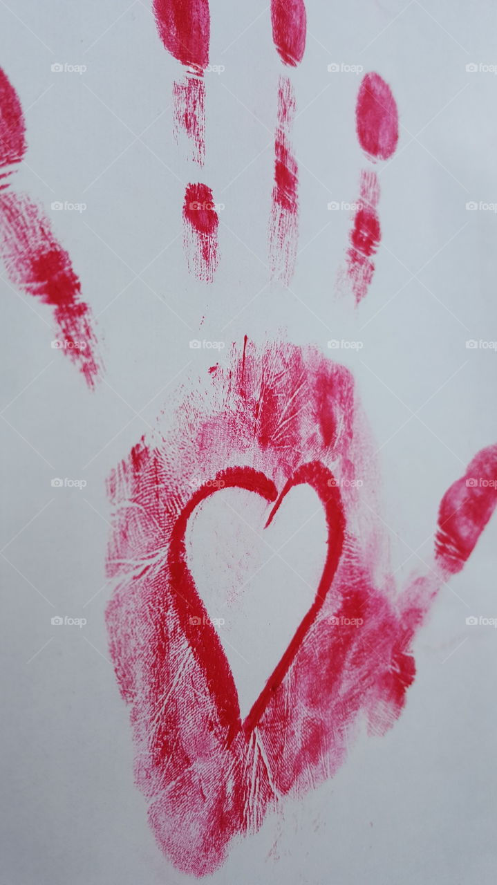 Red Handprint