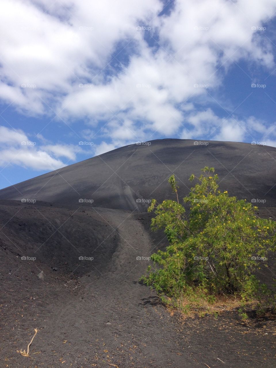 Creep Negro volcano in Nicaragua