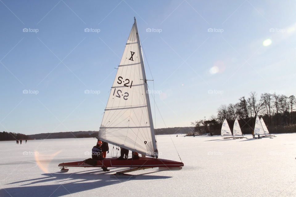 sweden ice sail icesailing by kallek