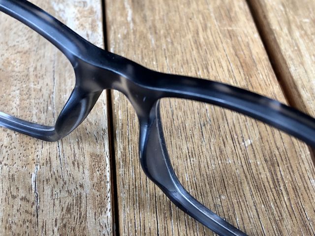 Closeup on camouflage eyeglasses 