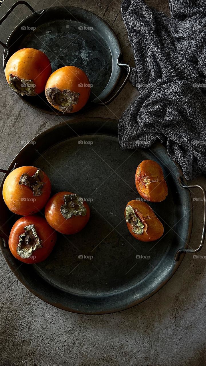 Persimmon a seasonal fruit.