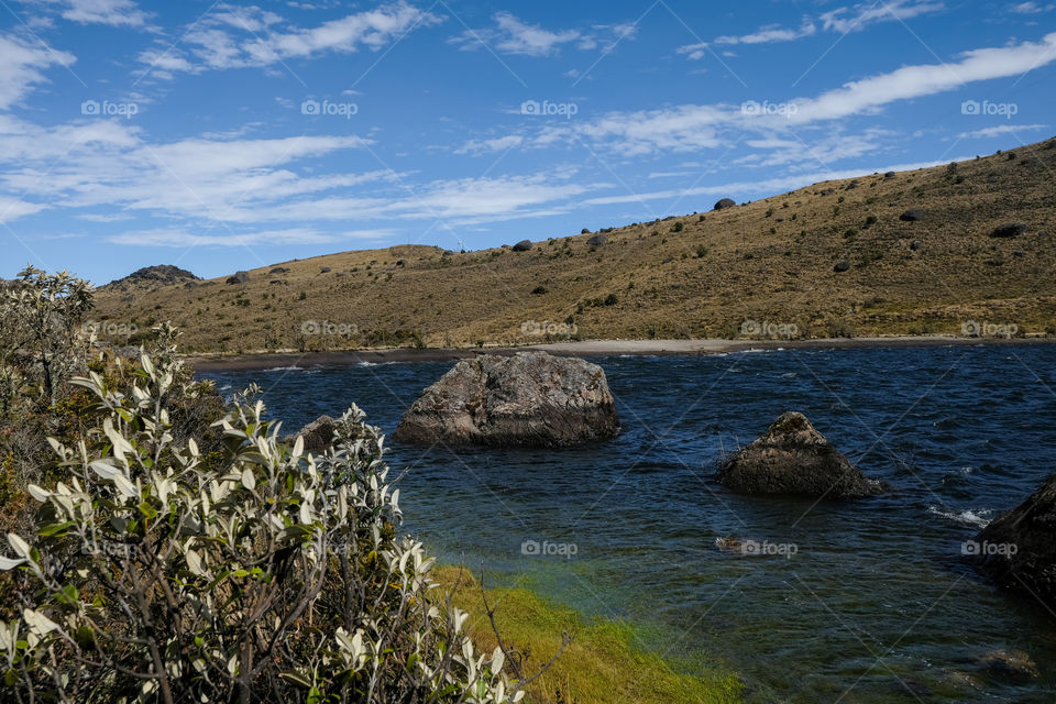 Lagoon in the mountains