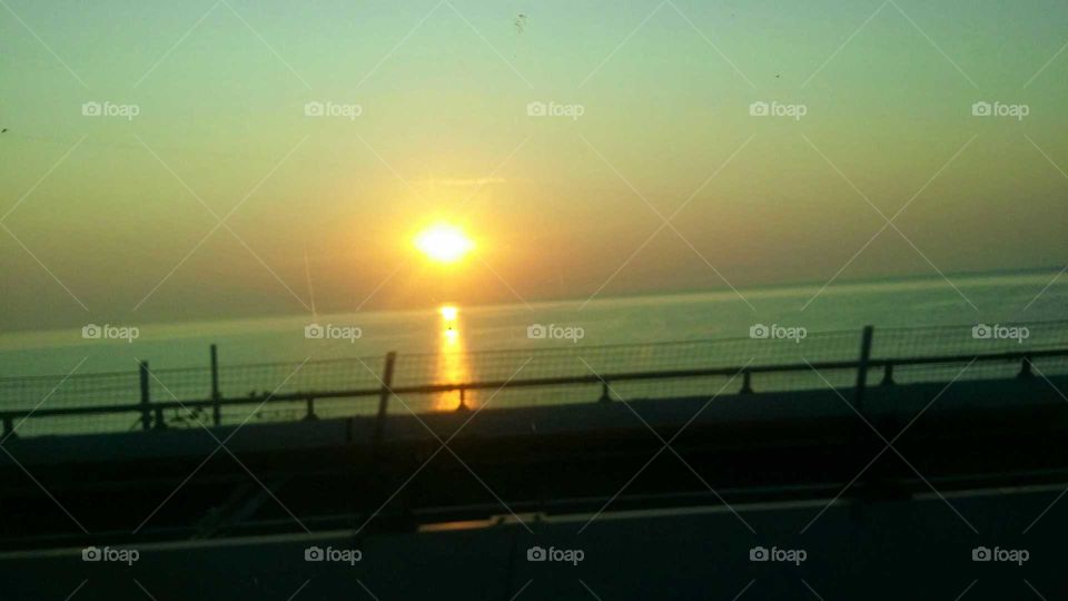 sunrise at sea