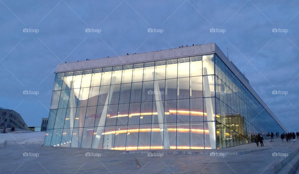 Glass building🏢 Sunset🏢