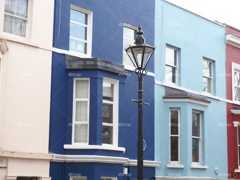 colourful houses in London