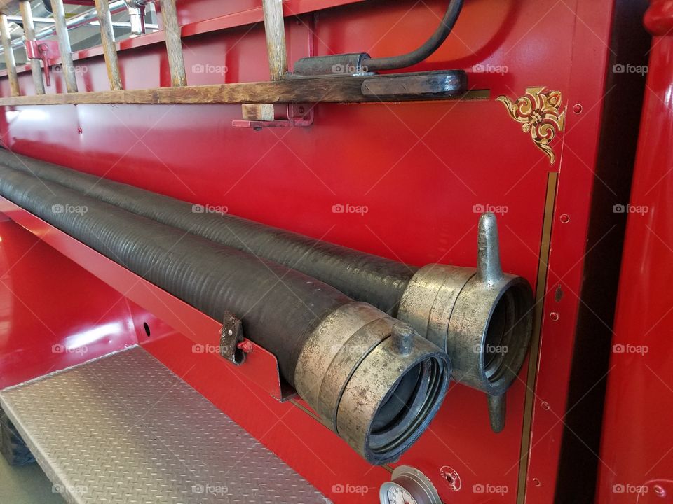 Antique fire engine