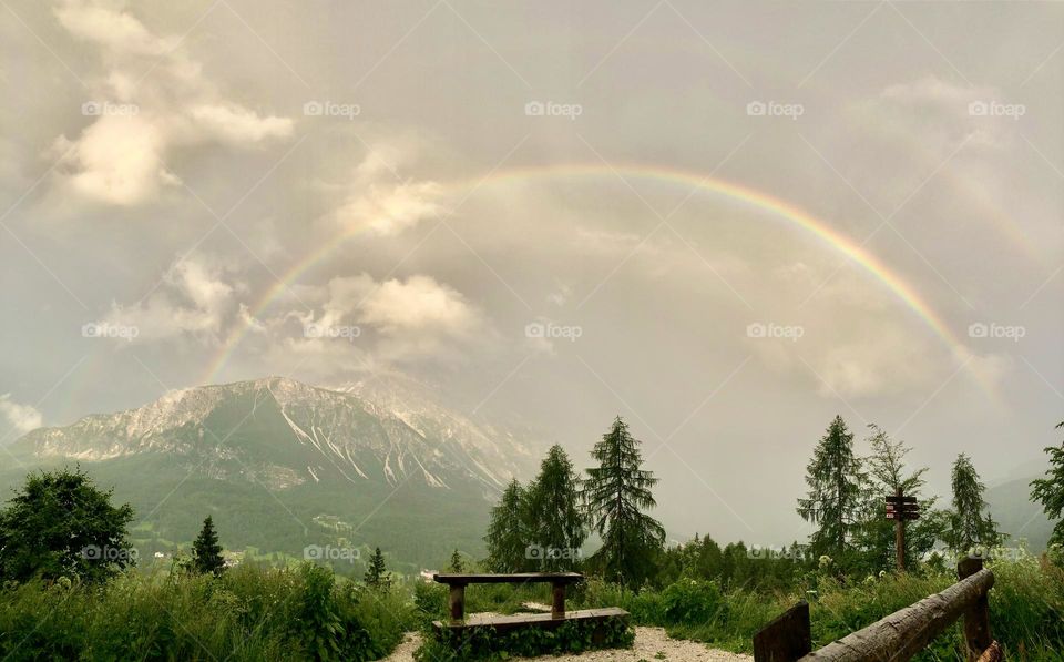 Doppio arcobaleno a Cortina d’Ampezzo 😻
