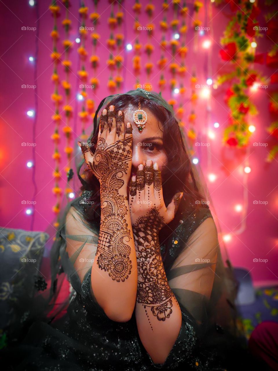 Mehendi ceremony
Indian bride