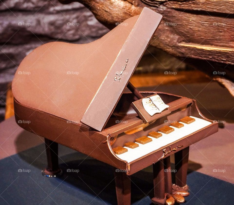 Chocolate grand piano