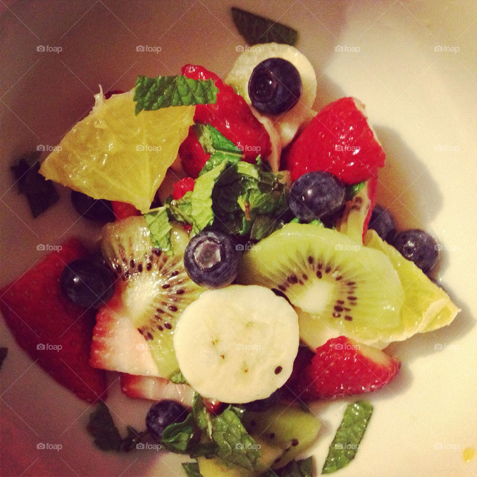 life colorful fruit salad healthy by chichidango79