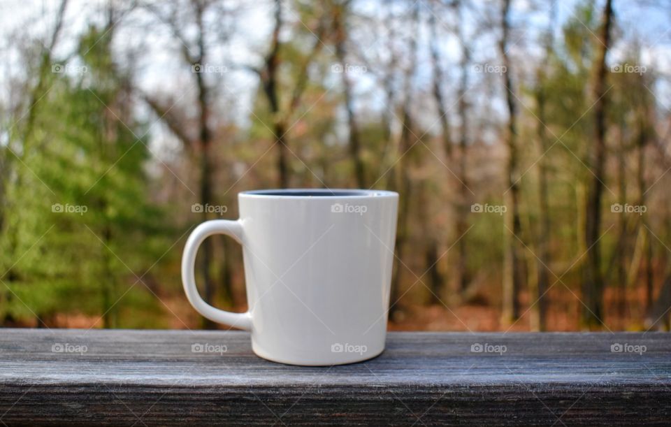 But first, coffee on the deck