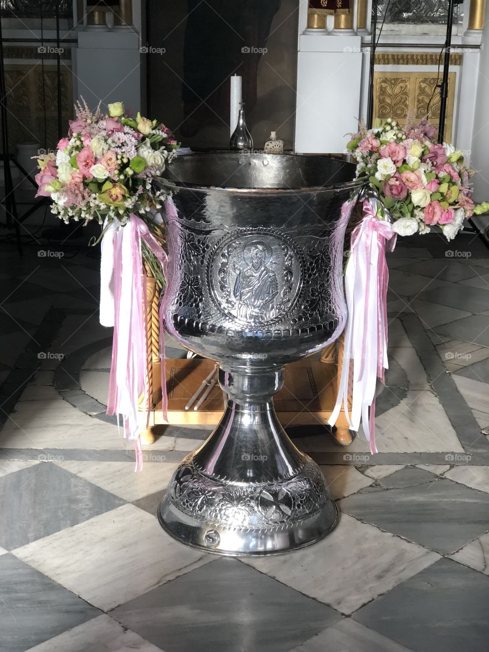 Christening font