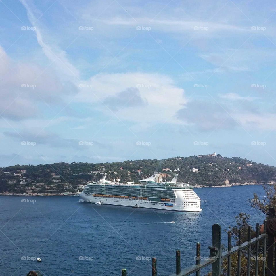 Cruise ship in France