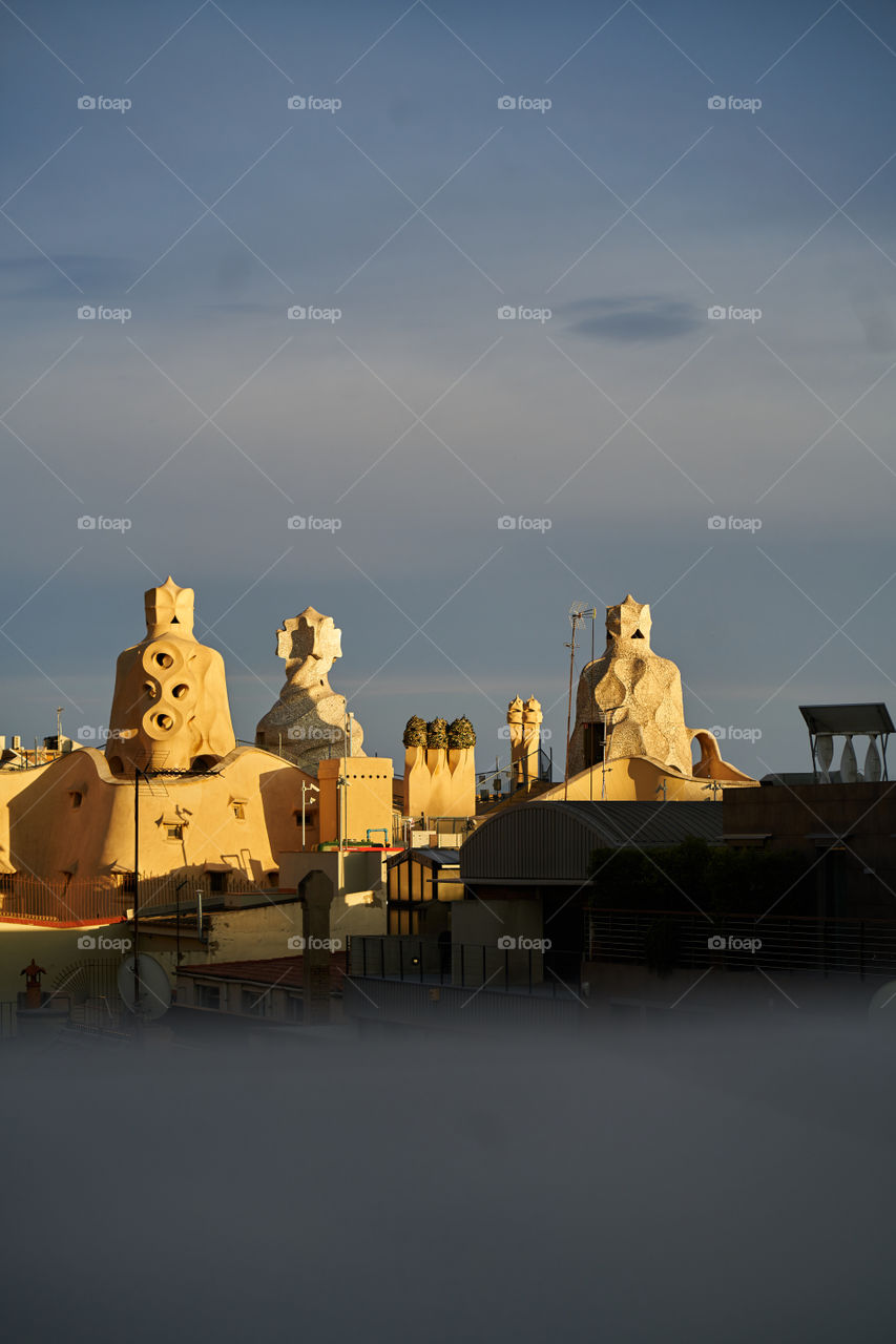 La Pedrera Chimney's