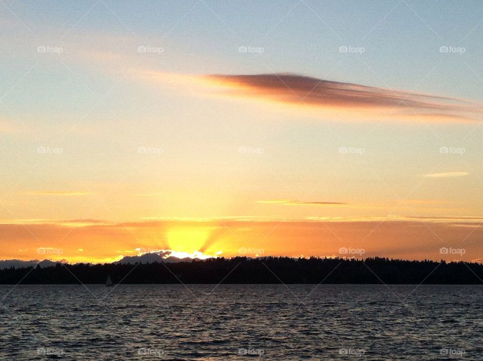 Sunset over Lake Washington