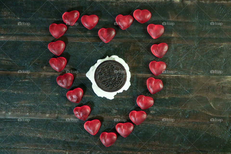 Oreo- the love of Oreo chocolate sandwich cookies.