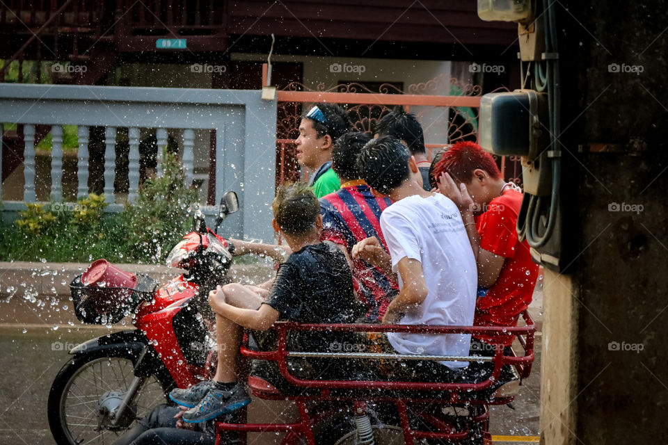 Songkran Festival day in Thailand