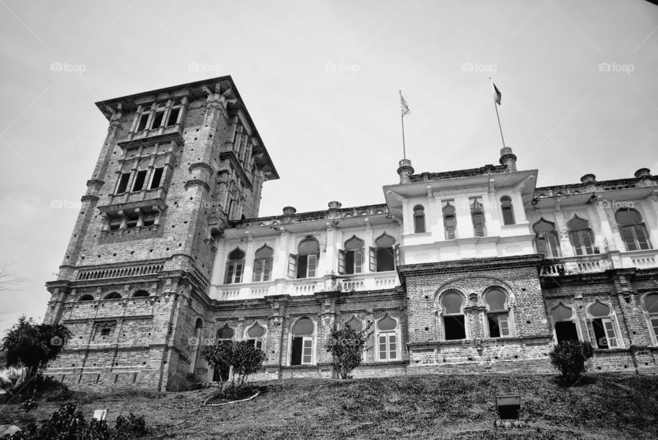 Low angle view of castle