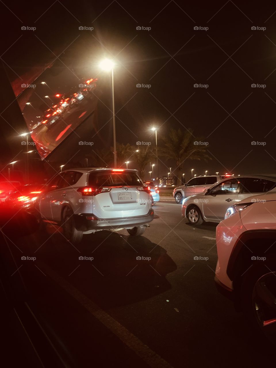 Street view in Jeddah at night 