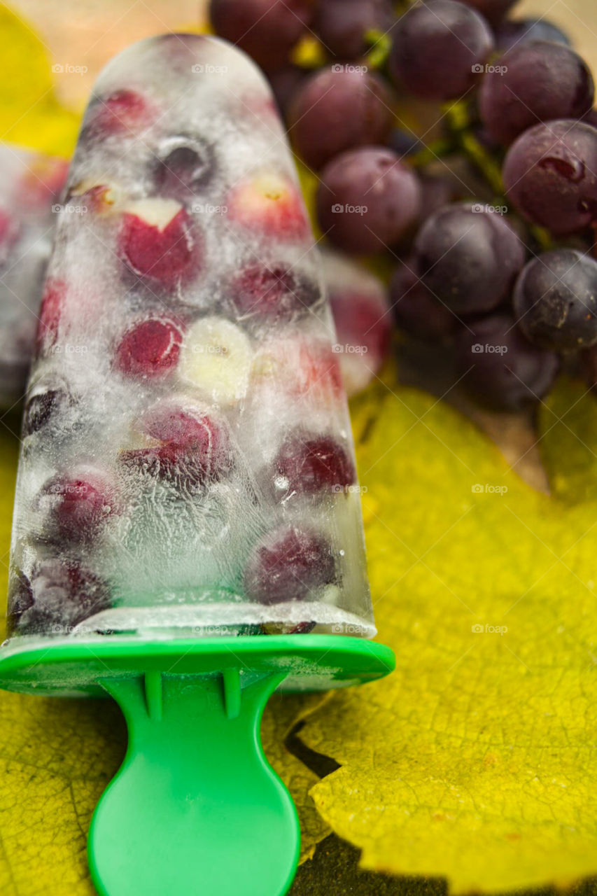 Grapes ice cream
