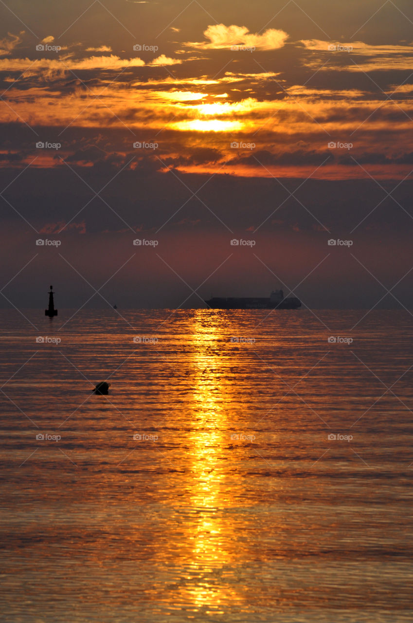 Sunrise over the Baltic Sea 