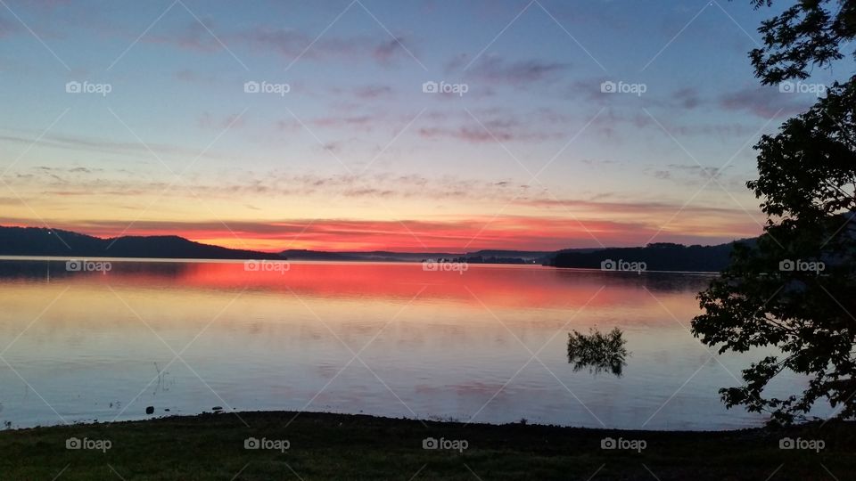 Sunset, Dawn, Landscape, No Person, Water