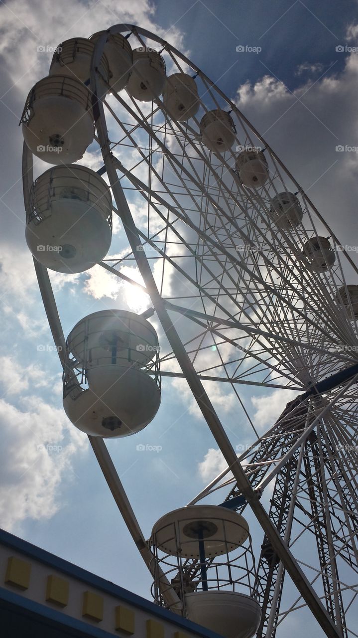 Entertainment, Carnival, Sky, Ferris Wheel, Antenna