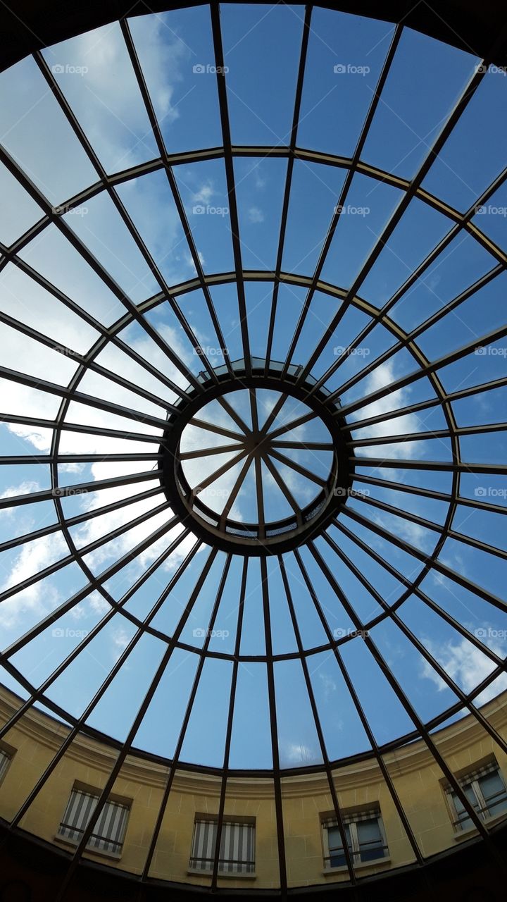 glass roof in Paris