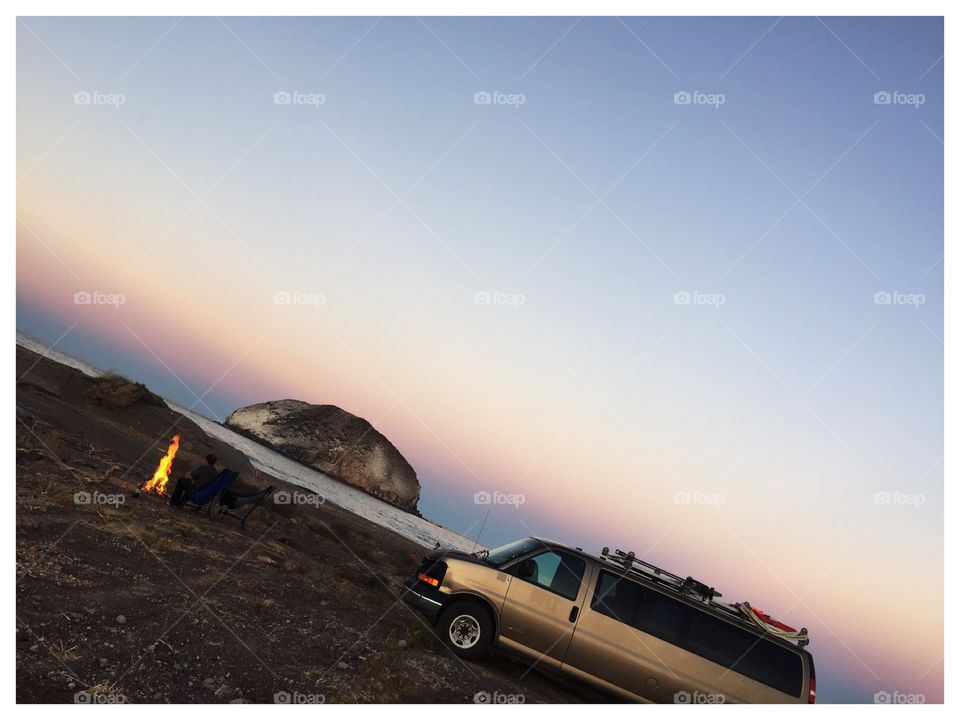 Sunset, Landscape, Sky, Sun, Mountain