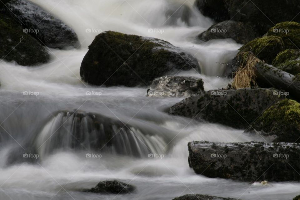 Cascading water