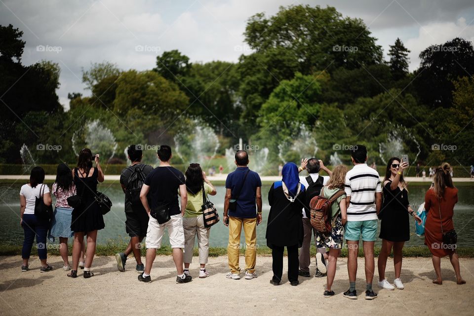 Watching the Versailles Fountains