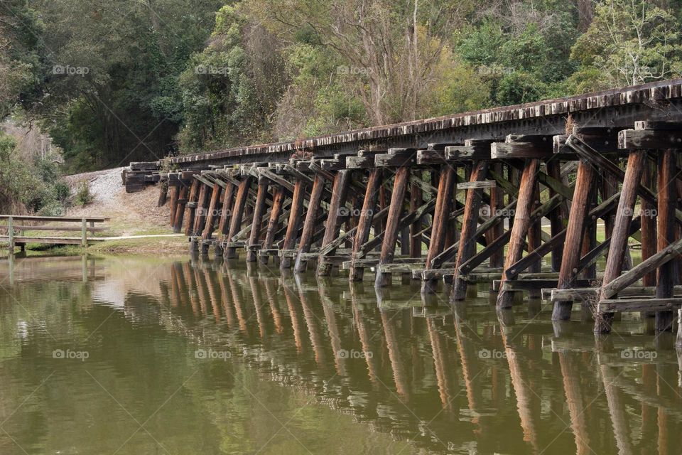 trestle through a lake