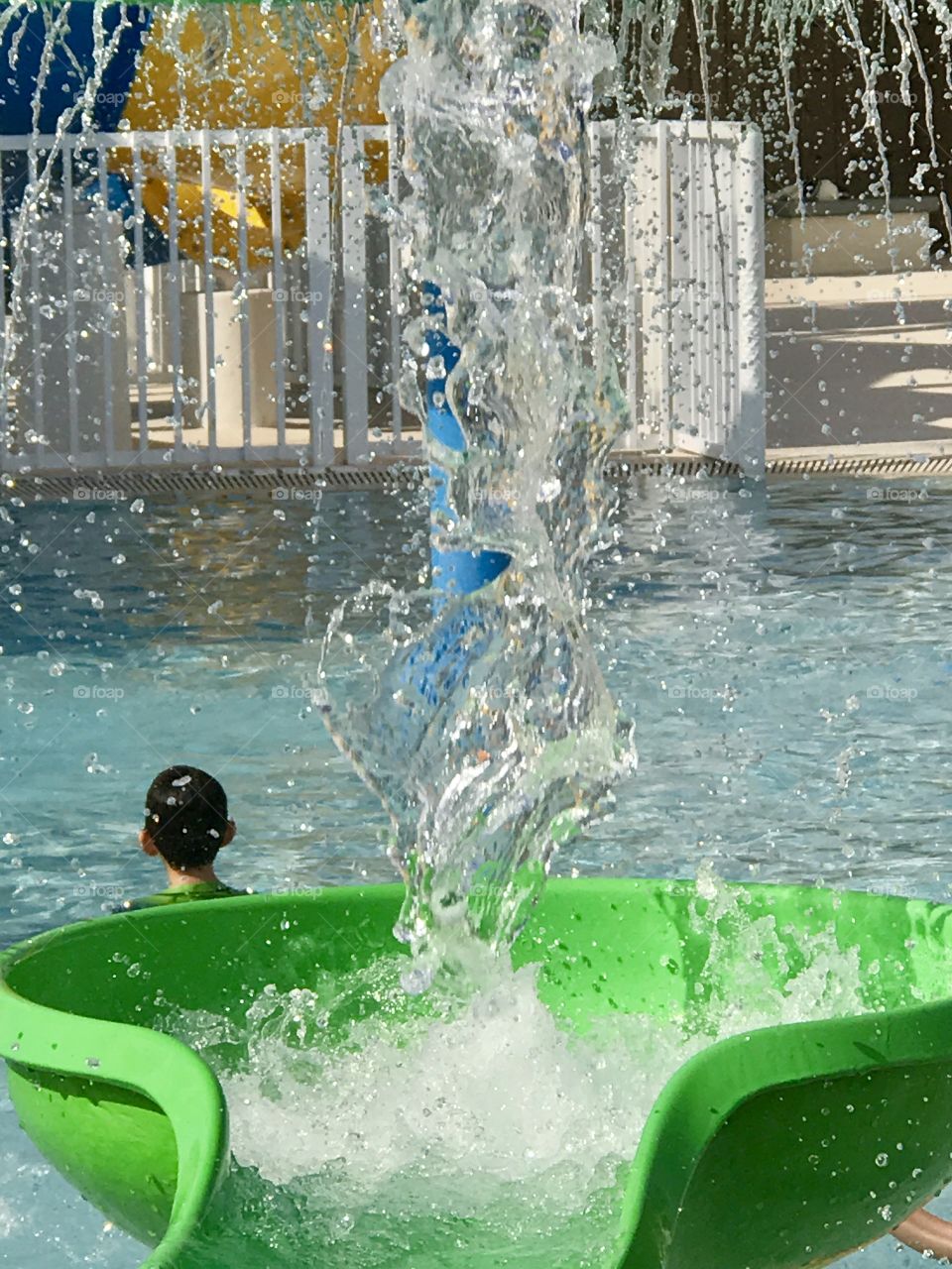 Playing in the water