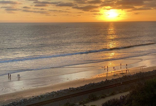Foap Mission “Photo Of The Week”!  Beautiful Coastal Sunset Along The Southern California Coastline With Silhouettes!