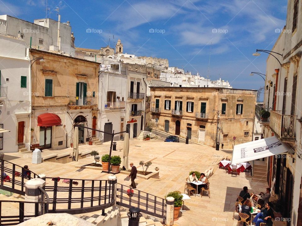 Ostuni,South Italy. Ostuni,a ancient village in the south of Italy